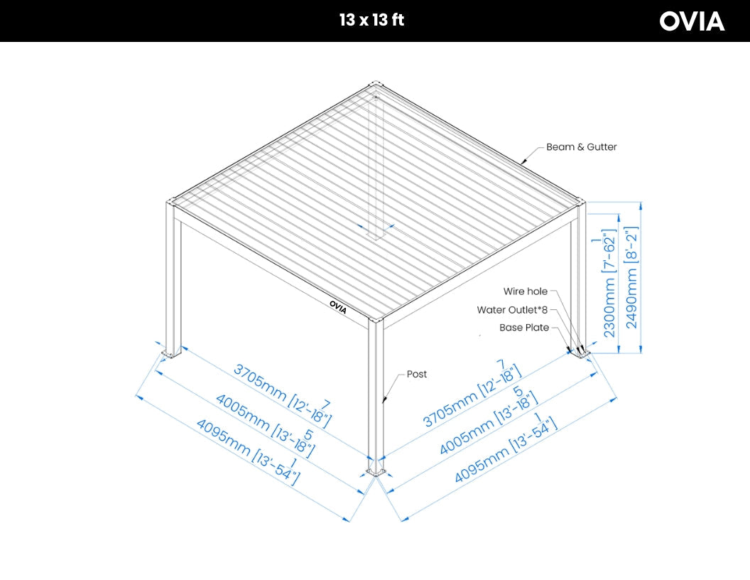 OVIA Aluminium Pergola Ultra™