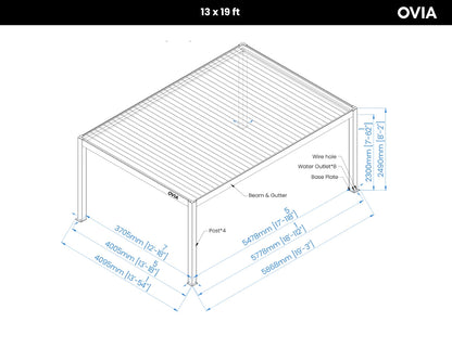 OVIA Aluminium Pergola Ultra™